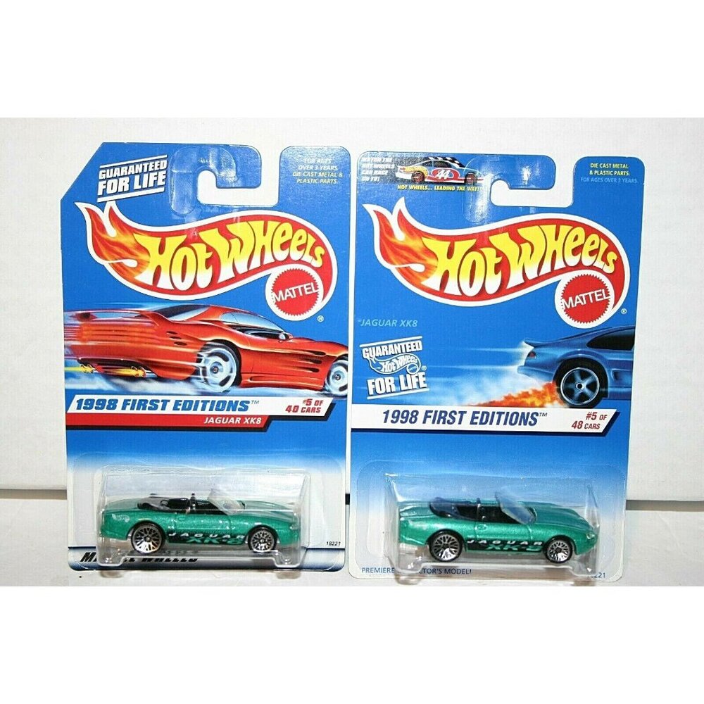 Hot Wheels 1998 First Editions Jaguar XK8 639 Lot of 2
